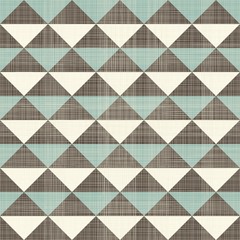 Poster - retro geometric triangles seamless pattern