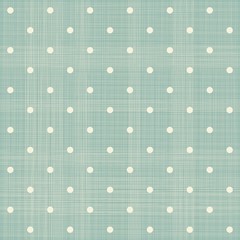Poster - abstract geometric retro seamless polka dot background