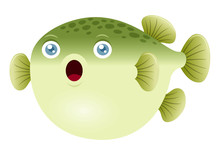 Illustration of a puffer fish