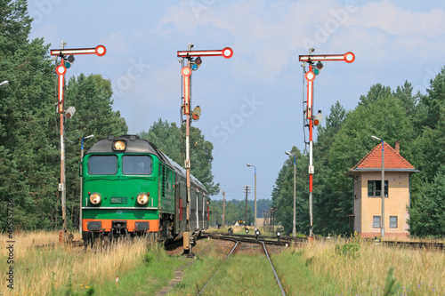 Obraz w ramie Passenger train