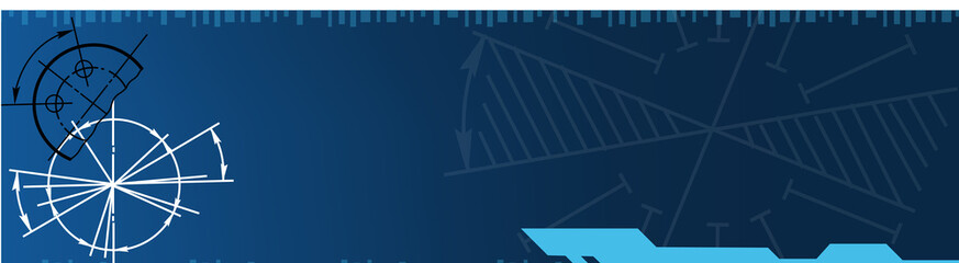 Poster - techno banner. vector
