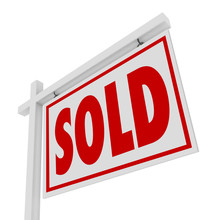 Sold For Sale Home Real Estate Sign Closed Deal