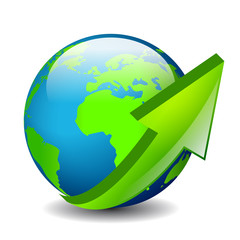 Wall Mural - around the world, vector illustration