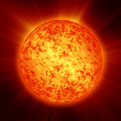 Wall Mural - Sun in outer space