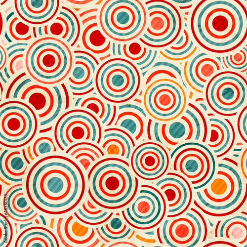 Naklejka - mata magnetyczna na lodówkę color circle pattern