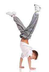 Wall Mural - Boy gymnastic