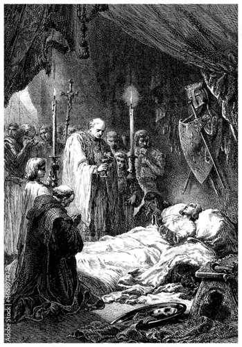 Fotografía Dying King - 13th century (Louis IX - France)