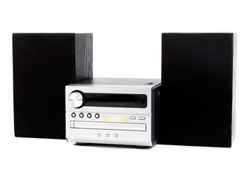 digital usb and cd player against the white background