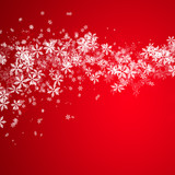 Fototapeta  - Beautiful snowflake Christmas background