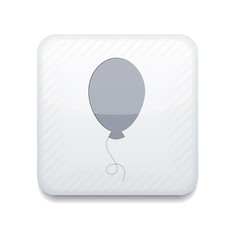 Canvas Print - Vector app ballon white icon. Eps10