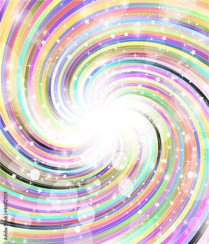 Naklejka na szybę Rotating color radial rays