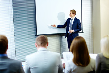 Canvas Print - Speech at conference