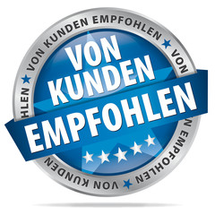 Sticker - Von Kunden empfohlen