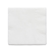 Blank Paper Napkin Isolated On White Background With Copy Space