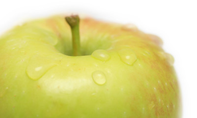 Canvas Print - drops on the apple. macro