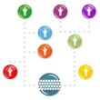 © demonique - drzewko połączeń społeczności sieci ilustracja social media