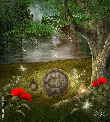 Fototapeta dla dzieci midsummer night' s dream series - elves house