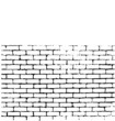 Brick wall of negative space vector