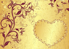 Gold Valentine Frame