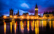 Westminster bridge by night