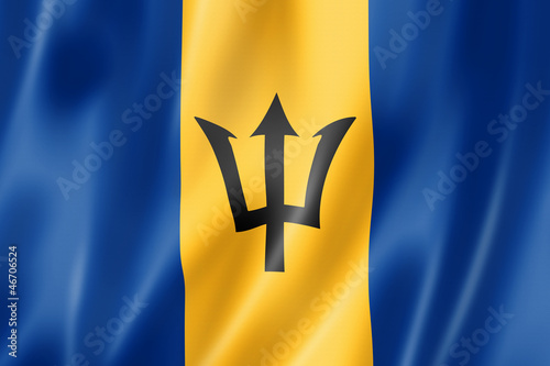 Obraz w ramie Barbados flag