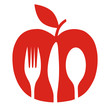 Logo food eating healthy