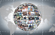 © ASDF - A globe with many different business people