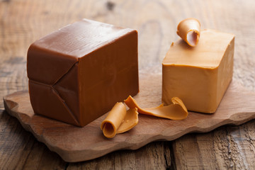 Sticker - Norwegian brunost cheese