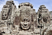 Faces In The Temples Of Angkor