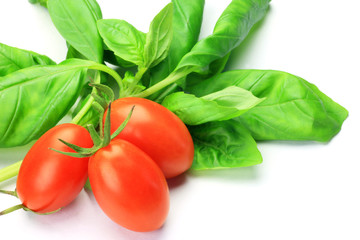 Poster - basil and mini-tomato