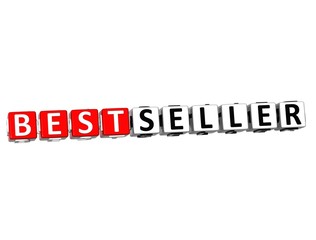 Poster - 3D Best Seller Button Click Here Block Text