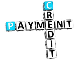 Poster - 3D Credit Payment Crossword