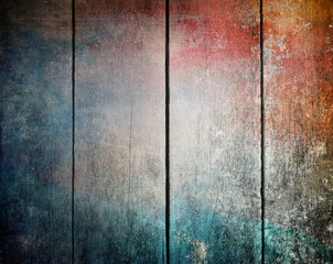 Wall Mural - Colorful wood texture