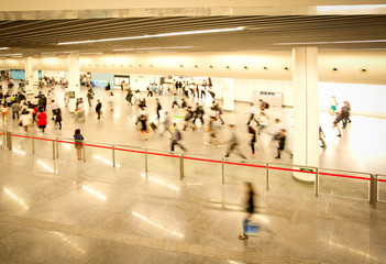 Wall Mural - Subway station people