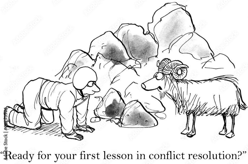 Time for your first lesson in butting heads