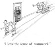 © cartoonresource - I love the sense of teamwork in hallway