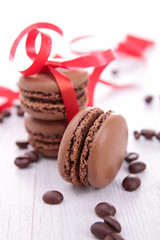 Wall Mural - chocolate macaroon