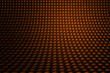 A realistic cooper carbon fiber weave background or texture