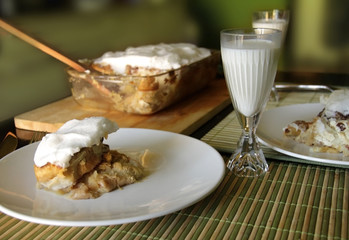 Typical Czech sweet meal Zemlovka