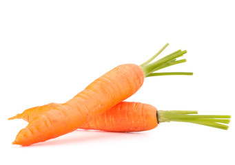 Carrot vegetable with leaves