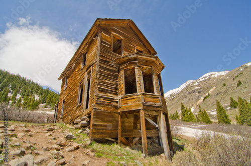 Fotografie, Obraz The Largest Preserved House in Animas Forks, a Ghost Town in the