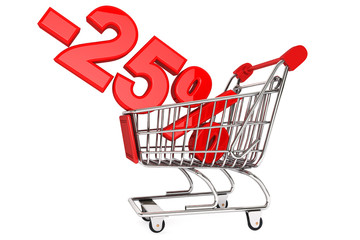 Fototapete - Twenty five percent discount