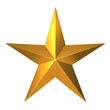 3d Gold star