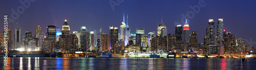 Fototapeta na wymiar Panorama Nowego Jorku na Manhattanie