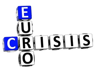 Aufkleber - 3d euro crisis crossword