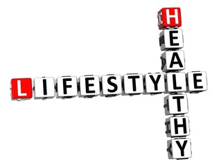 Poster - 3D Healthy Lifestyle Crossword