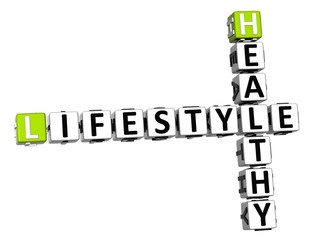 Aufkleber - 3D Healthy Lifestyle Crossword