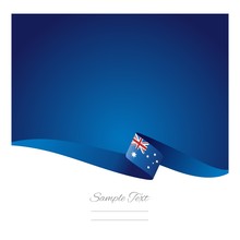 Abstract Color Background Australian Flag Vector