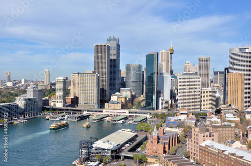 Obraz na płótnie View of Circular Quay and Sydney Business District Centre