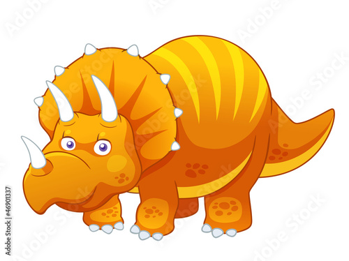 Fototapeta na wymiar illustration of Cartoon dinosaur vector